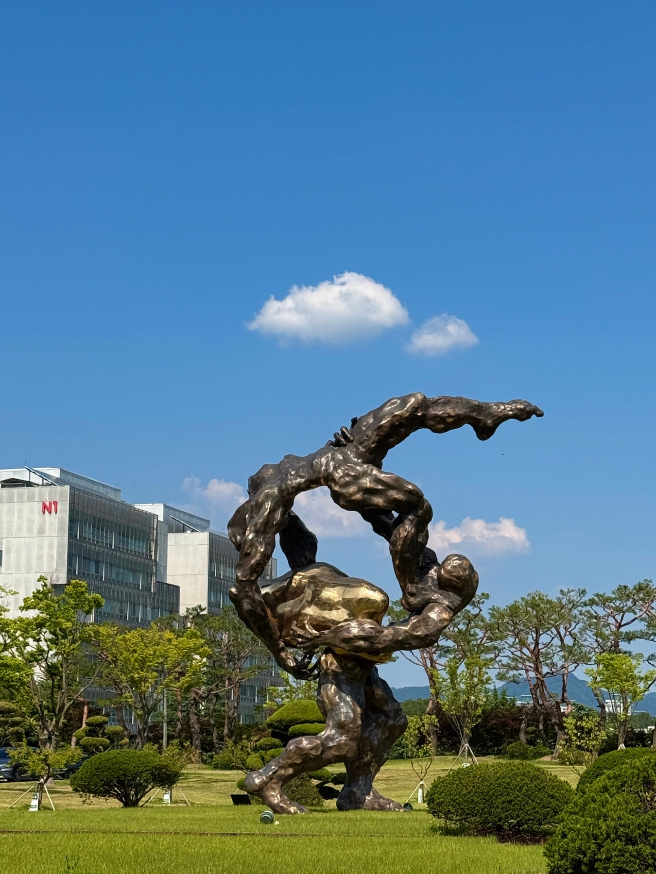Sculpture on the KAIST lawn